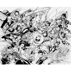 Dessin à colorier: Avengers (Super-héros) #74051 - Coloriages à imprimer