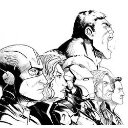 Dessin à colorier: Avengers (Super-héros) #74059 - Coloriages à imprimer