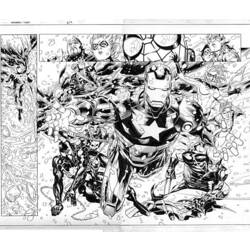 Dessin à colorier: Avengers (Super-héros) #74079 - Coloriages à Imprimer Gratuits