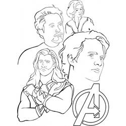 Dessin à colorier: Avengers (Super-héros) #74102 - Coloriages à Imprimer Gratuits