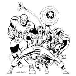 Dessin à colorier: Avengers (Super-héros) #74103 - Coloriages à Imprimer Gratuits