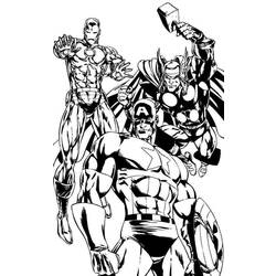 Dessin à colorier: Avengers (Super-héros) #74162 - Coloriages à Imprimer Gratuits