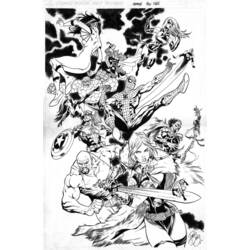 Dessin à colorier: Avengers (Super-héros) #74164 - Coloriages à Imprimer Gratuits