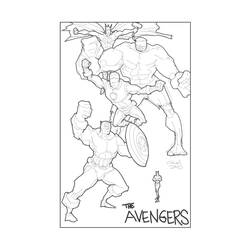 Dessin à colorier: Avengers (Super-héros) #74229 - Coloriages à Imprimer Gratuits