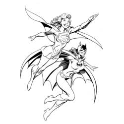 Dessin à colorier: Batgirl (Super-héros) #77733 - Coloriages à Imprimer