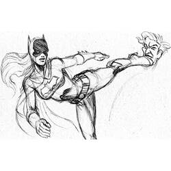 Dessin à colorier: Batgirl (Super-héros) #77747 - Coloriages à imprimer