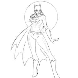 Dessin à colorier: Batgirl (Super-héros) #77748 - Coloriages à imprimer