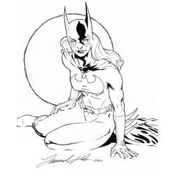 Dessin à colorier: Batgirl (Super-héros) #77749 - Coloriages à Imprimer