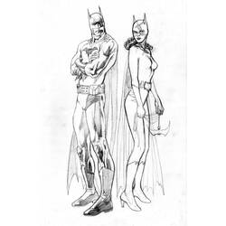 Dessin à colorier: Batgirl (Super-héros) #77764 - Coloriages à Imprimer