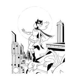Dessin à colorier: Batgirl (Super-héros) #77801 - Coloriages à imprimer