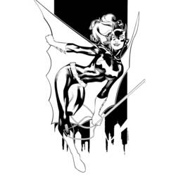 Dessin à colorier: Batgirl (Super-héros) #77871 - Coloriages à imprimer