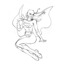 Dessin à colorier: Batgirl (Super-héros) #77875 - Coloriages à Imprimer