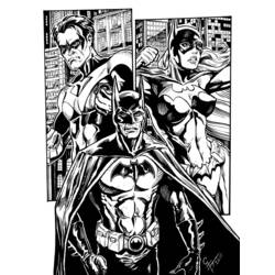 Dessin à colorier: Batgirl (Super-héros) #77898 - Coloriages à imprimer