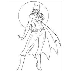 Dessin à colorier: Batgirl (Super-héros) #77908 - Coloriages à imprimer