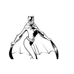 Dessin à colorier: Batgirl (Super-héros) #77909 - Coloriages à Imprimer