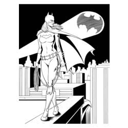 Dessin à colorier: Batgirl (Super-héros) #77911 - Coloriages à Imprimer