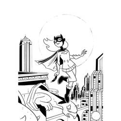 Dessin à colorier: Batgirl (Super-héros) #77971 - Coloriages à Imprimer Gratuits
