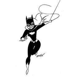 Dessin à colorier: Batgirl (Super-héros) #77994 - Coloriages à imprimer