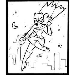 Dessin à colorier: Batgirl (Super-héros) #78012 - Coloriages à imprimer