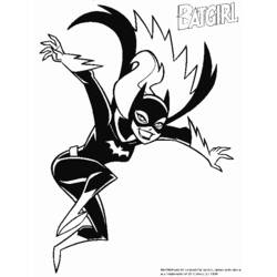 Dessin à colorier: Batgirl (Super-héros) #78018 - Coloriages à Imprimer