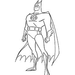 Dessin à colorier: Batman (Super-héros) #76825 - Coloriages à Imprimer Gratuits