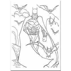 Dessin à colorier: Batman (Super-héros) #76837 - Coloriages à Imprimer Gratuits