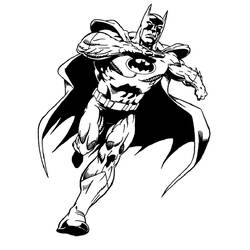 Dessin à colorier: Batman (Super-héros) #76848 - Coloriages à Imprimer Gratuits