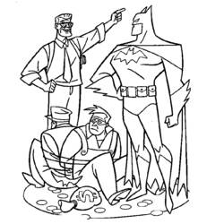 Dessin à colorier: Batman (Super-héros) #76882 - Coloriages à Imprimer Gratuits