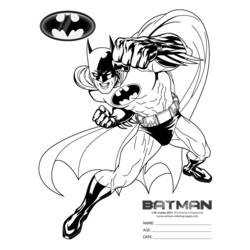 Dessin à colorier: Batman (Super-héros) #76898 - Coloriages à Imprimer Gratuits
