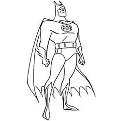 Dessin à colorier: Batman (Super-héros) #77000 - Coloriages à Imprimer Gratuits