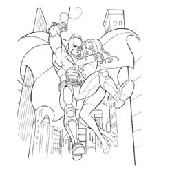 Dessin à colorier: Batman (Super-héros) #77002 - Coloriages à Imprimer Gratuits