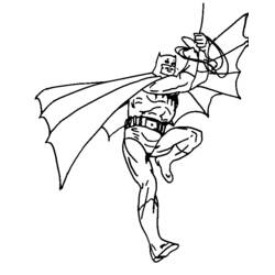 Dessin à colorier: Batman (Super-héros) #77029 - Coloriages à Imprimer Gratuits
