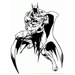 Dessin à colorier: Batman (Super-héros) #77084 - Coloriages à Imprimer Gratuits