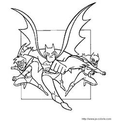 Dessin à colorier: Batman (Super-héros) #77112 - Coloriages à Imprimer Gratuits
