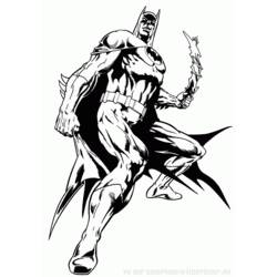 Dessin à colorier: Batman (Super-héros) #77115 - Coloriages à Imprimer Gratuits