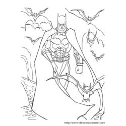 Dessin à colorier: Batman (Super-héros) #77147 - Coloriages à Imprimer Gratuits