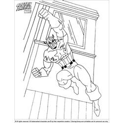 Dessin à colorier: Captain America (Super-héros) #76691 - Coloriages à Imprimer Gratuits