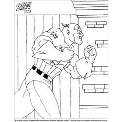 Dessin à colorier: Captain America (Super-héros) #76716 - Coloriages à Imprimer Gratuits