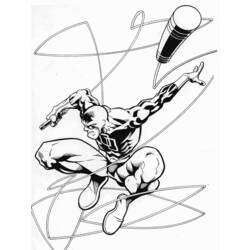 Dessin à colorier: Daredevil (Super-héros) #78216 - Coloriages à imprimer