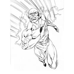 Dessin à colorier: Flash (Super-héros) #83364 - Coloriages à imprimer