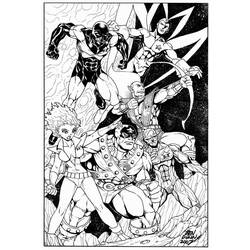 Dessin à colorier: Gardiens de la Galaxie (Super-héros) #82439 - Coloriages à imprimer