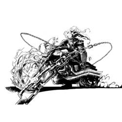 Dessins à colorier: Ghost Rider - Coloriages à imprimer