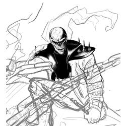 Dessin à colorier: Ghost Rider (Super-héros) #82122 - Coloriages à Imprimer Gratuits