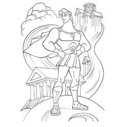 Dessin à colorier: Hercule (Super-héros) #84157 - Coloriages à imprimer