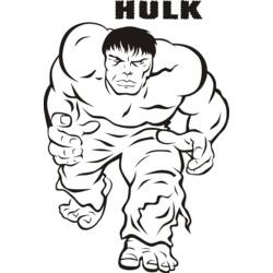 Dessin à colorier: Hulk (Super-héros) #79005 - Coloriages à Imprimer