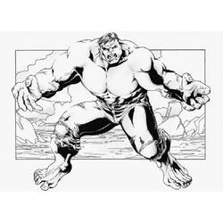 Dessin à colorier: Hulk (Super-héros) #79025 - Coloriages à Imprimer