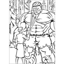 Dessin à colorier: Hulk (Super-héros) #79044 - Coloriages à Imprimer Gratuits