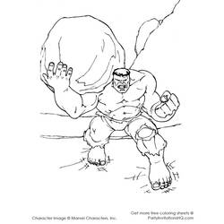 Dessin à colorier: Hulk (Super-héros) #79077 - Coloriages à Imprimer Gratuits