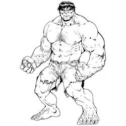 Dessin à colorier: Hulk (Super-héros) #79082 - Coloriages à imprimer