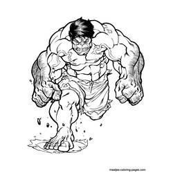 Dessin à colorier: Hulk (Super-héros) #79087 - Coloriages à Imprimer
